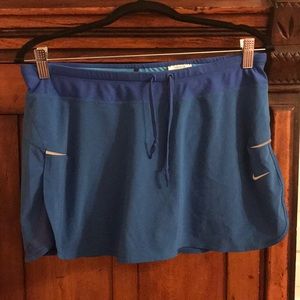 Nike dri-fit skort with patterned spandex